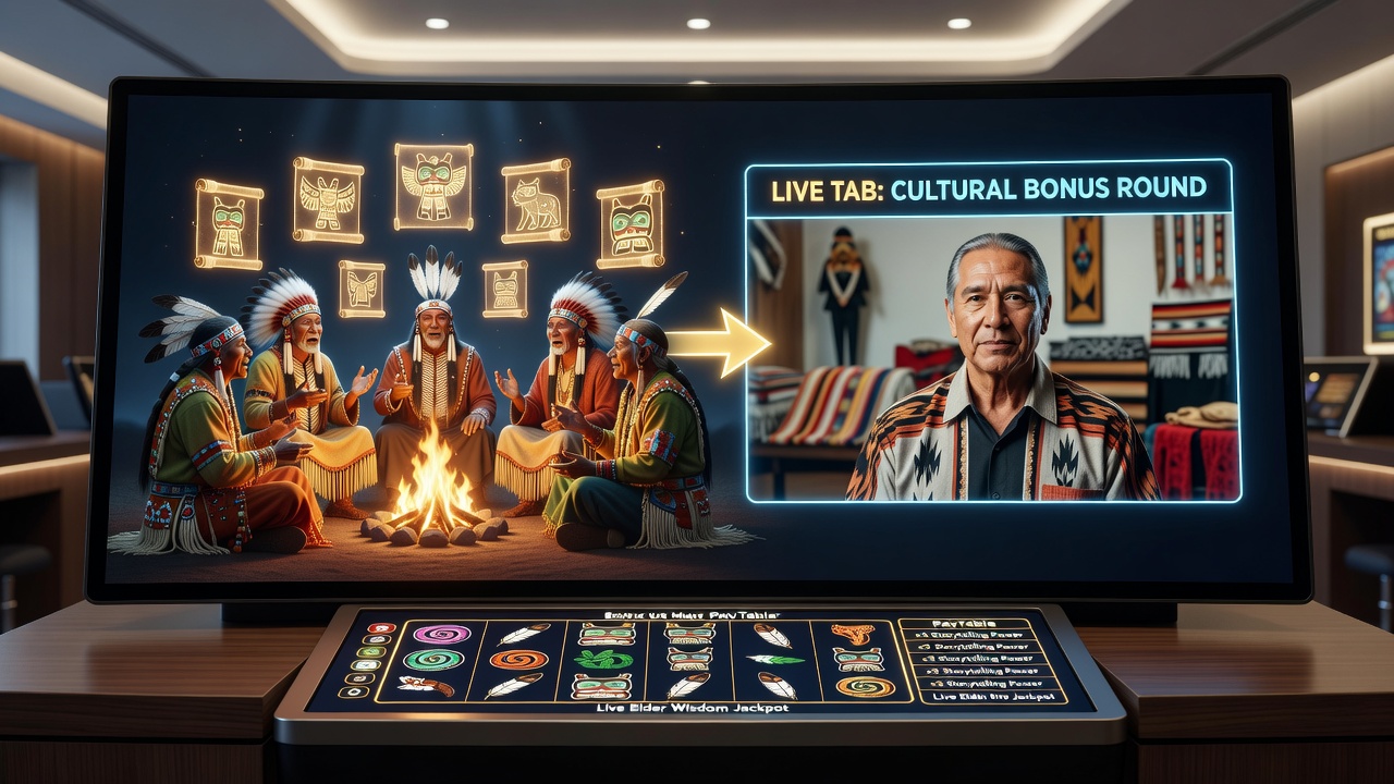 Mobile interface showing transition from animated storytelling bonus to live dealer table view