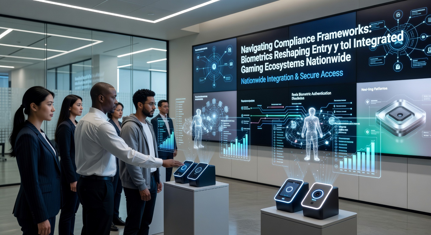 Biometric entry systems integrated with gaming platforms across state lines