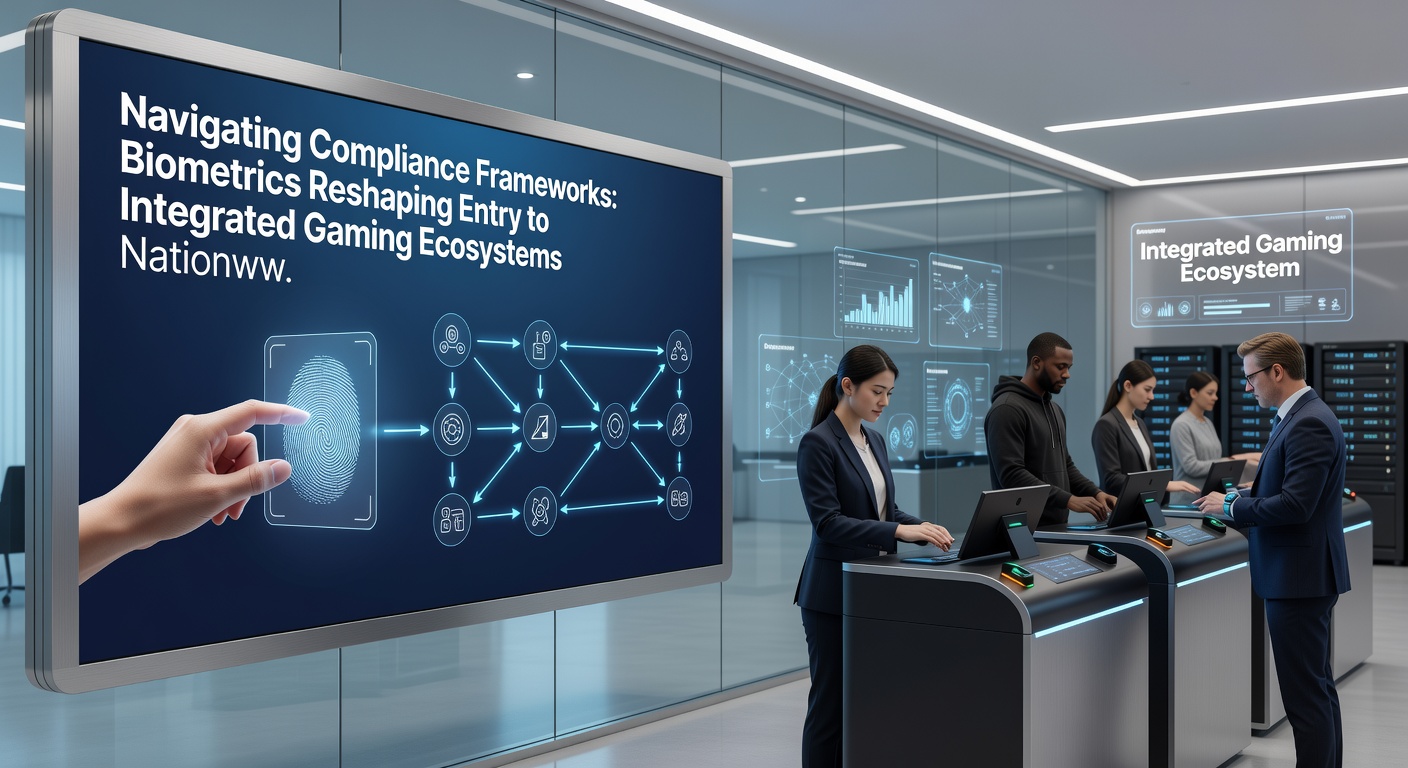 Secure biometric verification flow connecting multiple gaming verticals